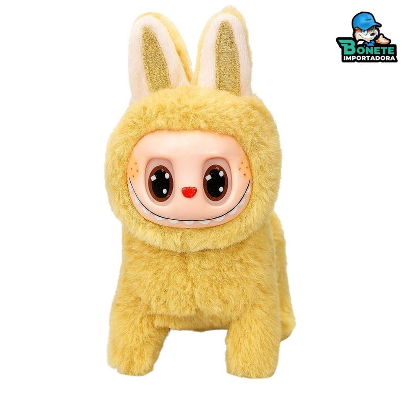Pelúcia Interativa Labubu LED e Som Anda Sozinho 19cm - Toy King